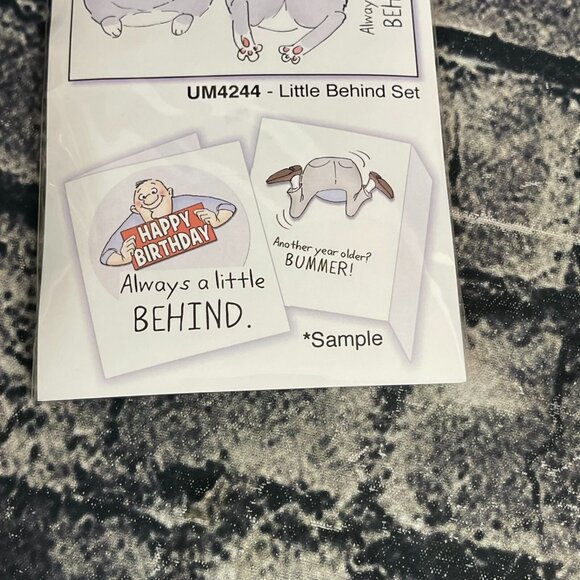 Art Impressions LITTLE BEHIND Unmounted Stamps Shake Your Booty Cat UM4244 - Picture 7 of 7